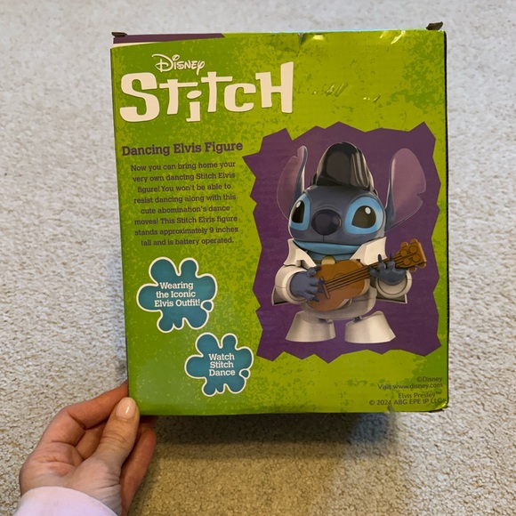 Disney Dancing Elvis Stitch Toy - Blue, White, and Orange - Picture 2 of 5